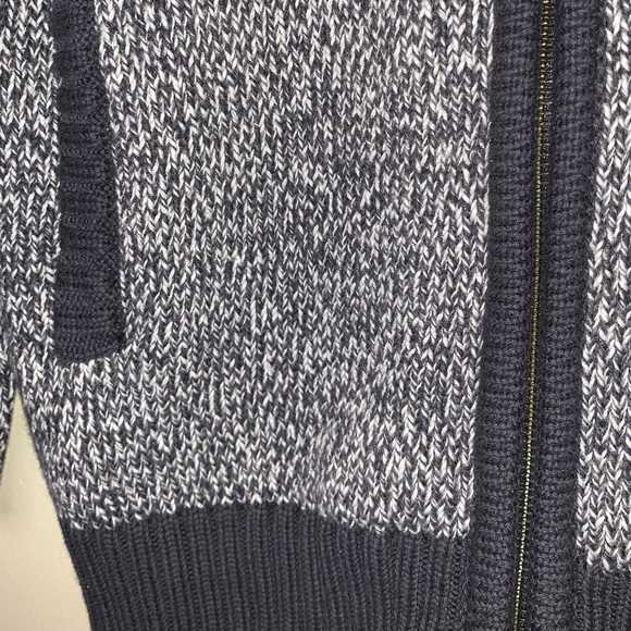 GYMBOREE ZIP CARDIGAN SWEATER JACKET COTTON GRAY WHITE LONG-SLEEVE TOP SHIRT 7-8 - Picture 7 of 11